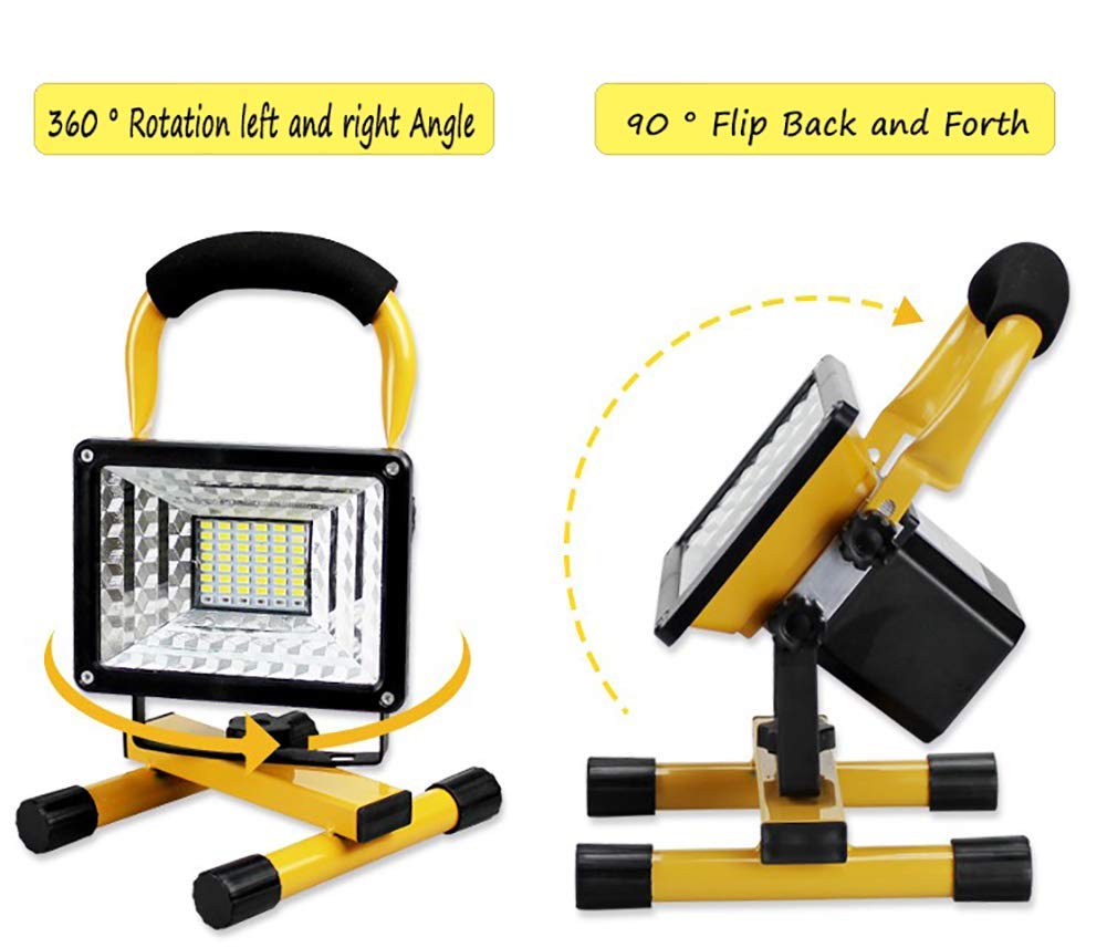 Amazon.com: ASDUU 60 LEDs 400W 8000 Lumen Cordless Work Site Lamp
